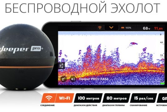 безпроводной эхолот