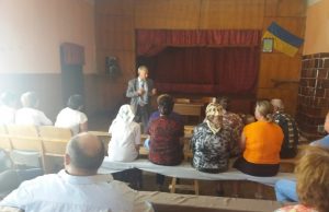 Председатель Буского района Петр Мороз встретить с жителями с.Гумнисько