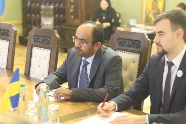 Олександр Ганущин зустрівся з Надзвичайним і Повноважним Послом ОАЕ Салемом Ахмедом Аль-Каабі