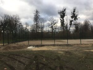 У селищі Олесько розпочали реконструкцію спортивного майданчика
