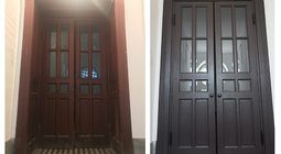 Реставратори відновили історичні двері-віяло на вул. Коновальця, 44