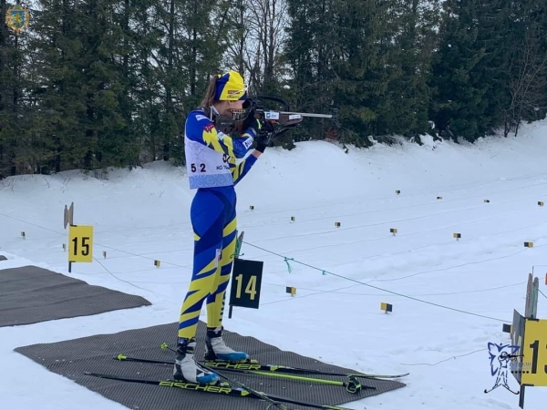 Новояворівчанка Вікторія Ясенич перемогла на чемпіонаті України з біатлону