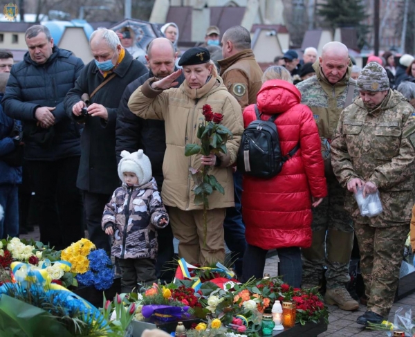 На Личаківському кладовищі вшанували пам'ять Героїв Небесної Сотні