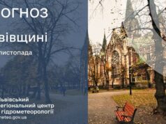 На Львівщині прогнозують хмарність з проясненнями та невеликий дощ