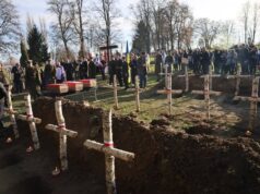 У Мостиськах перепоховали польських воїнів