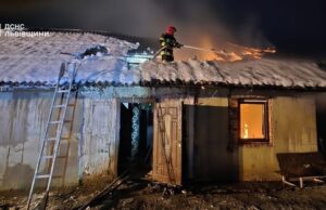 Вогнеборці врятували будівлі від пожежі у Самбірському районі