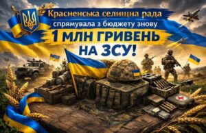 Красненська громада виділила 1 млн грн на підтримку ЗСУ