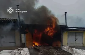 На Стрийщині вогнеборці ліквідували пожежу в гаражі