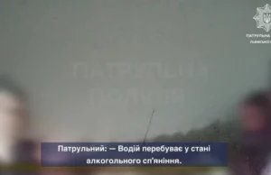 Нетверезий водій зупинений патрульними у Львові