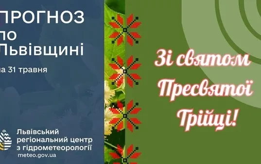 Погода на Львівщині: короткочасні дощі та грози