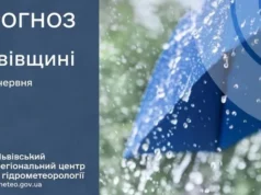 Прогноз погоди на Львівщині: хмарно з проясненнями та можливими грозами Прогноз погоди на Львівщині: хмарно з проясненнями та можливими грозами
