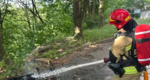 У Львові загорівся електровелосипед на вулиці Кримській