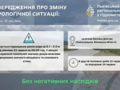Попередження про підвищення рівня води на лівих притоках Дністра