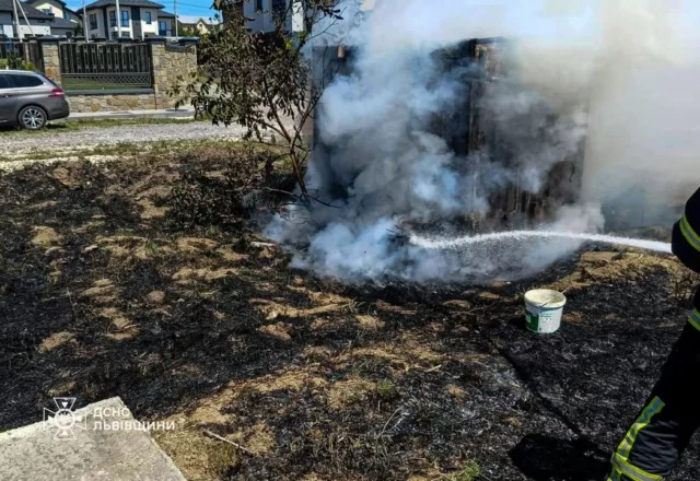 У Дублянах під час пожежі сухої трави травмувався 80-річний чоловік
