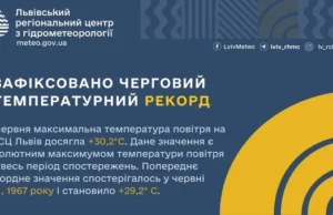 У Львові 25 червня зафіксували новий температурний рекорд