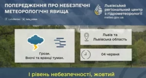 На Львівщині попередили про туман уночі та вранці 4 червня