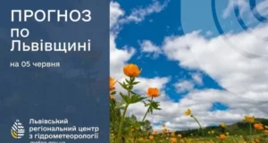 Прогноз погоди на 5 червня для Львівщини та Львова