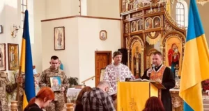 Новороздільська громада попрощалася із захисником Тарасом Колодієм