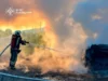У селі Глинськ загорівся автомобіль після ДТП