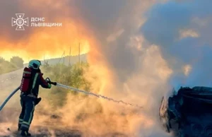 У селі Глинськ загорівся автомобіль після ДТП