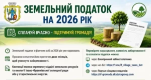 Жителів Івано-Франківської громади просять сплатити земельний податок за 2026 рік