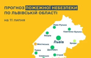 Прогноз пожежної небезпеки на 11 липня
