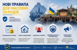 (Українська) На Львівщині встановили єдині правила проведення масових заходів під час воєнного стану На Львівщині встановили єдині правила проведення масових заходів під час воєнного стану