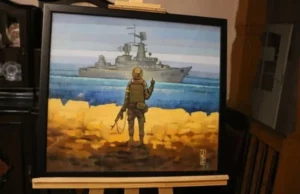 Оригінал картини «Русскій воєнний корабль, іді…» представили у Трускавці