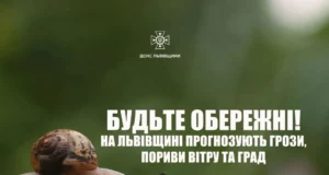 На Львівщині 3 липня очікують грози, град і сильний вітер