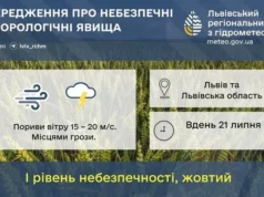 21 липня на Львівщині очікують сильний вітер і грози 21 липня на Львівщині очікують сильний вітер і грози