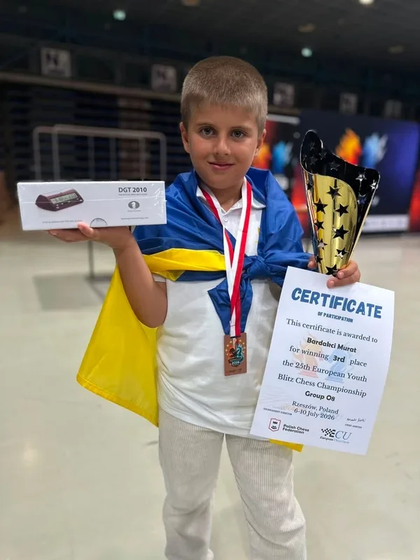 image Юний шахіст із Трускавця виборов бронзу чемпіонату Європи