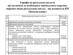 (Українська) У Шептицькій громаді затвердили тарифи на ритуальні послуги КП «Комунальник» У Шептицькій громаді затвердили тарифи на ритуальні послуги КП «Комунальник»