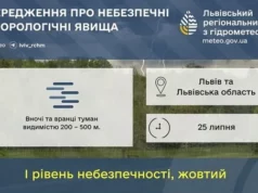 На Львівщині 25 липня очікують туман: оголошено жовтий рівень небезпеки На Львівщині 25 липня очікують туман: оголошено жовтий рівень небезпеки
