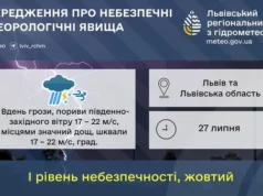 (Українська) На Львівщині 27 липня очікують грози, шквали та град На Львівщині 27 липня очікують грози, шквали та град