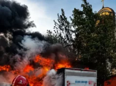 У Львові під час руху загорілася вантажівка MAN на Новознесенській У Львові під час руху загорілася вантажівка MAN на Новознесенській
