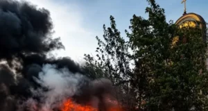 У Львові під час руху загорілася вантажівка MAN на Новознесенській