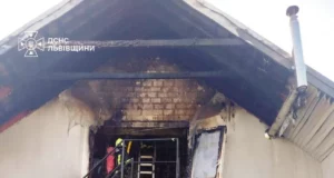 У Дрогобичі рятувальники не допустили знищення будівлі пожежею