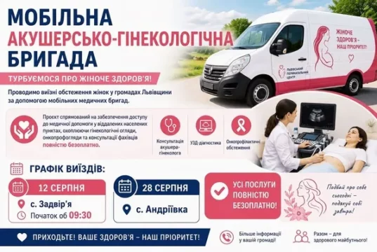 У Задвір’ї та Андріївці проведуть безоплатні обстеження для жінок