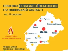 15 серпня очікується висока та надзвичайна пожежна небезпека