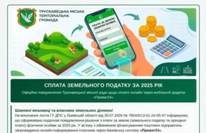 Власники землі у Трускавецькій громаді можуть сплатити податок через «Приват24» Власники землі у Трускавецькій громаді можуть сплатити податок через «Приват24»