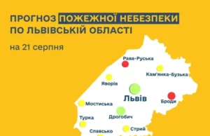 Прогноз пожежної небезпеки на 21 серпня