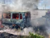 У селі Зубра Львівського району згорів автомобіль Ford Transit