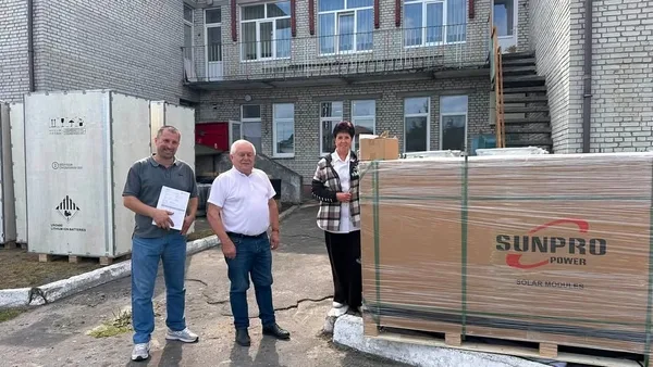 image Великомостівська громада отримала сонячні панелі для дитсадка «Соняшник»