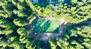 У Сприні відкрили мультифункційний спортивний майданчик