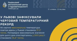 У Львові 6 серпня зафіксували новий температурний рекорд