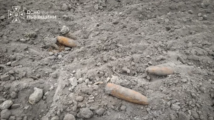 У селі Виписки на Львівщині виявили та знищили артснаряди часів Другої світової