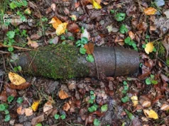 На Львівщині сапери знищили артснаряд часів Другої світової війни На Львівщині сапери знищили артснаряд часів Другої світової війни