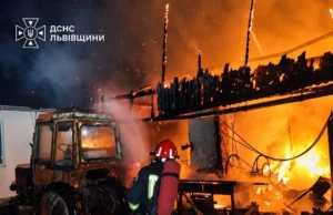 У селі Уріж на Дрогобиччині загорілася господарська будівля