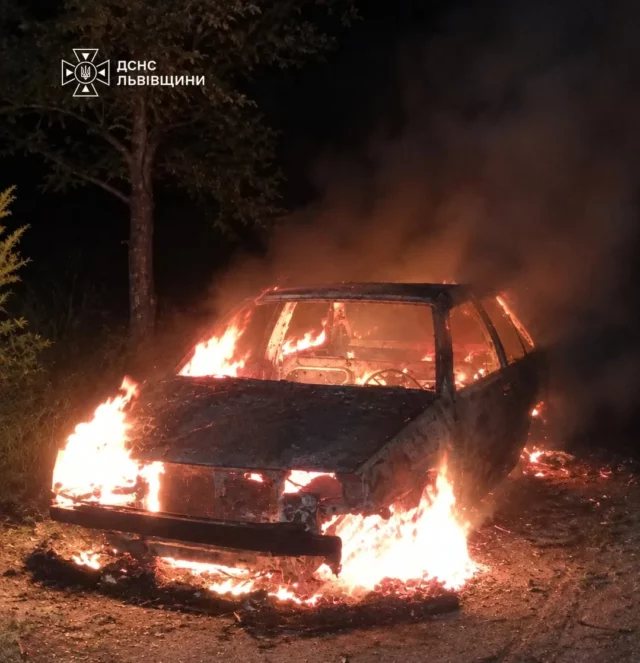 image У селі Вовчатичі Стрийського району згорів легковий автомобіль