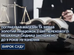 Мешканця Закарпаття засудили до 9 років за грабежі у Бориславі та Східниці Мешканця Закарпаття засудили до 9 років за грабежі у Бориславі та Східниці